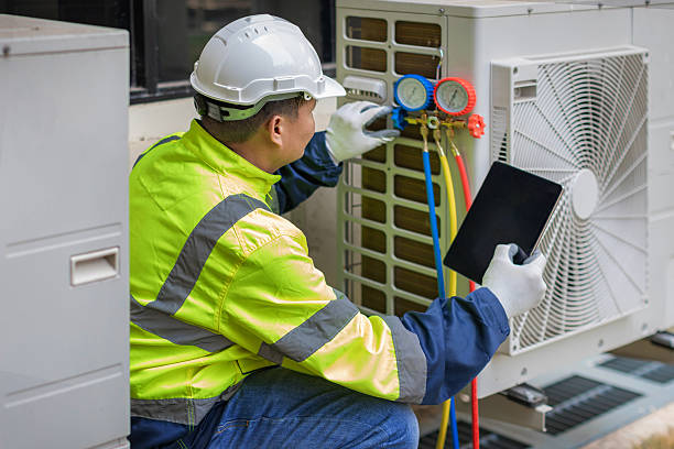Professional Air Duct Cleaning technician working in Deerfield, WI